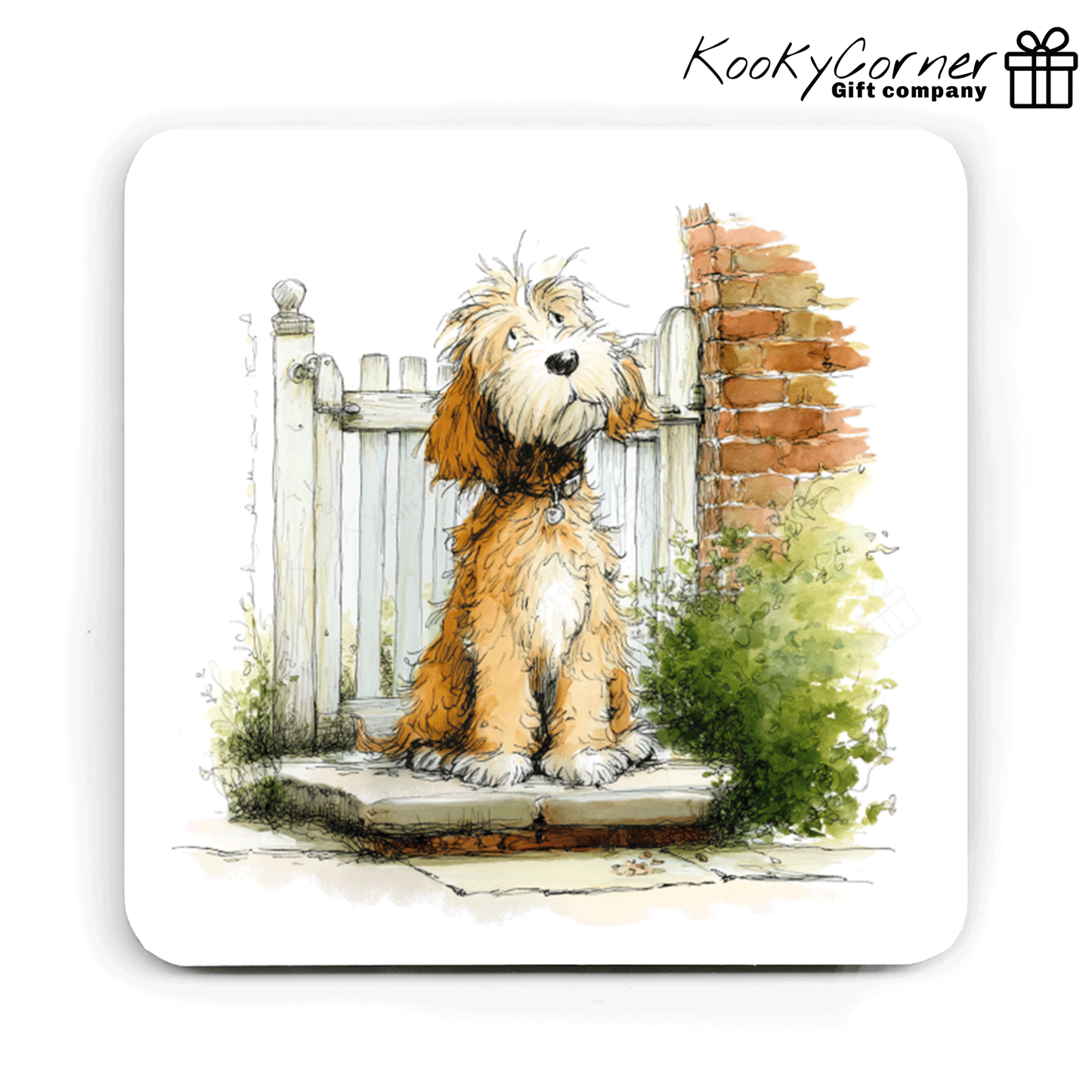 Cockapoo Hardwood Coaster Set