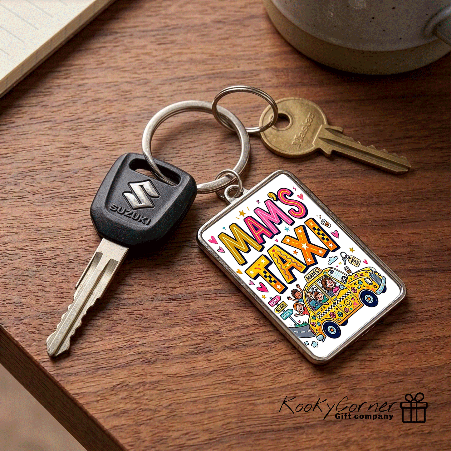 Mam's Taxi Keyring