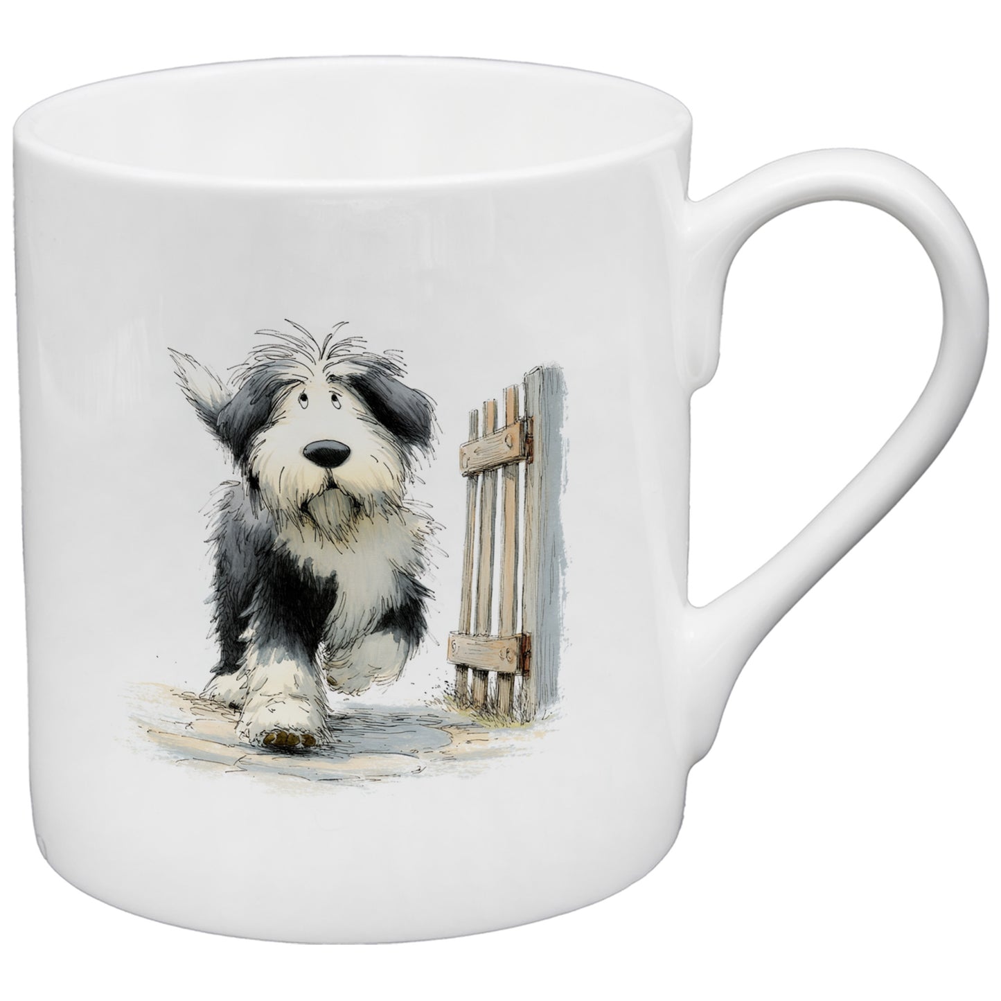 Old English Sheepdog China Mug Set