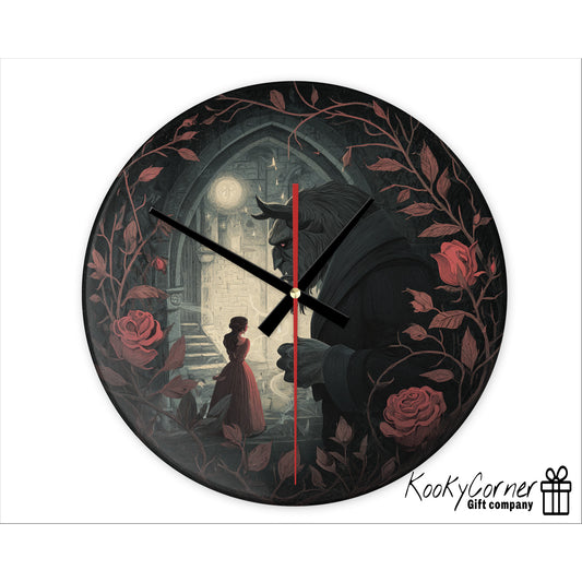 Beauty And The Beast Clock (20cm)