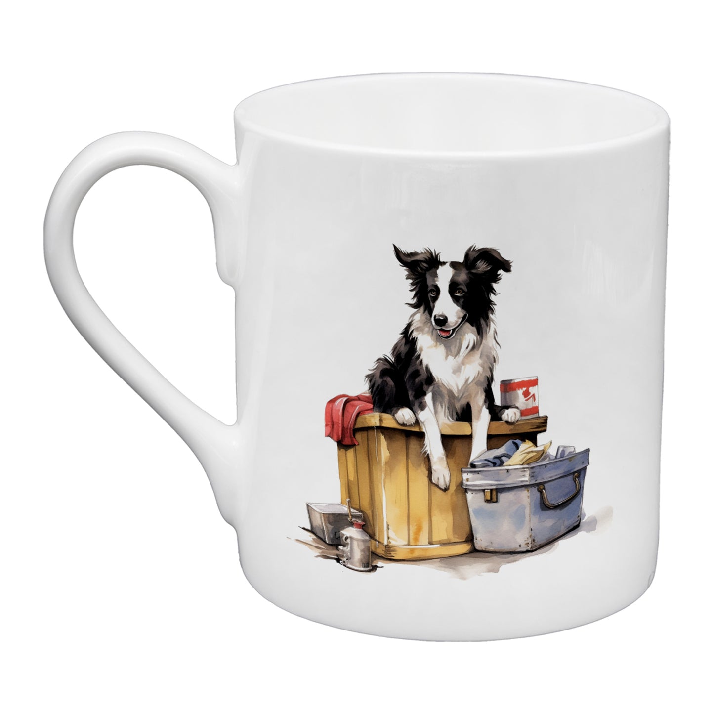 Border Collie China Mug Set