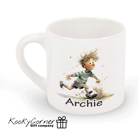 Boy Footballer Children's Mug