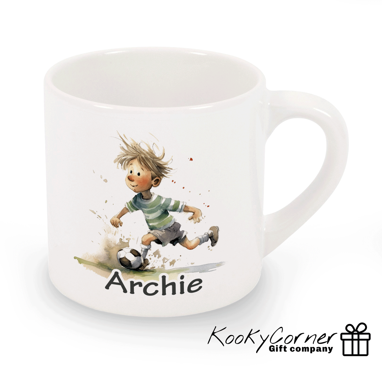 Boy Footballer Children's Mug