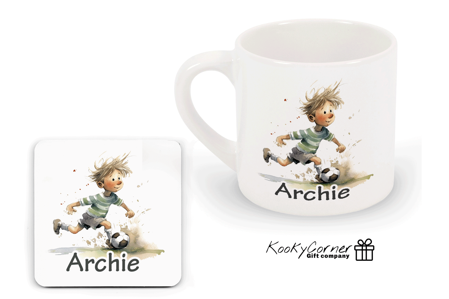 Boy Footballer Children's Mug