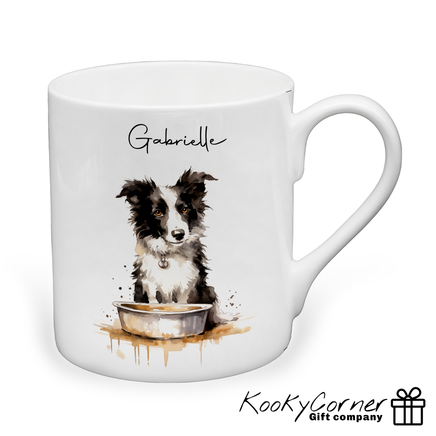 Border Collie "Feed Me" China Mug
