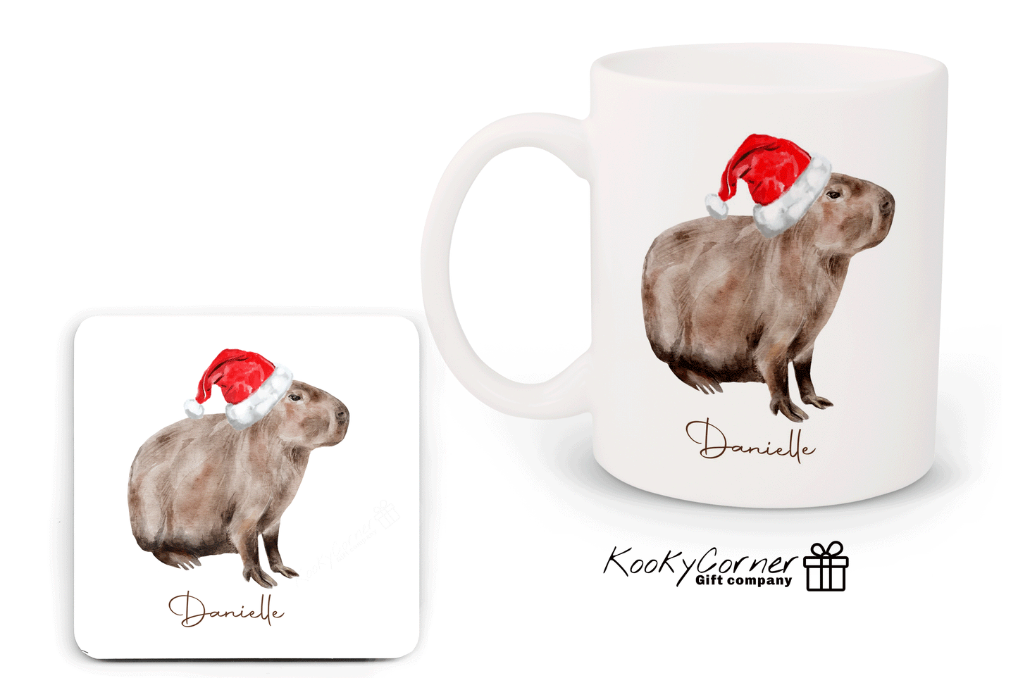 Capybara Christmas Mug