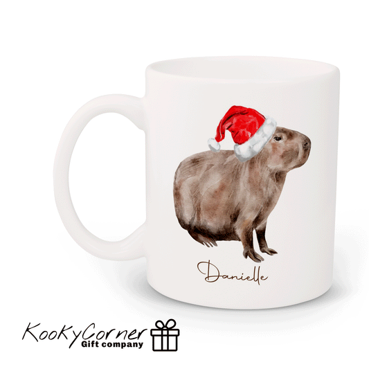 Capybara Christmas Mug