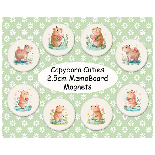 Capybara Cuties Memo Board Magnets