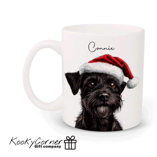 Christmas Patterdale Terrier Mug