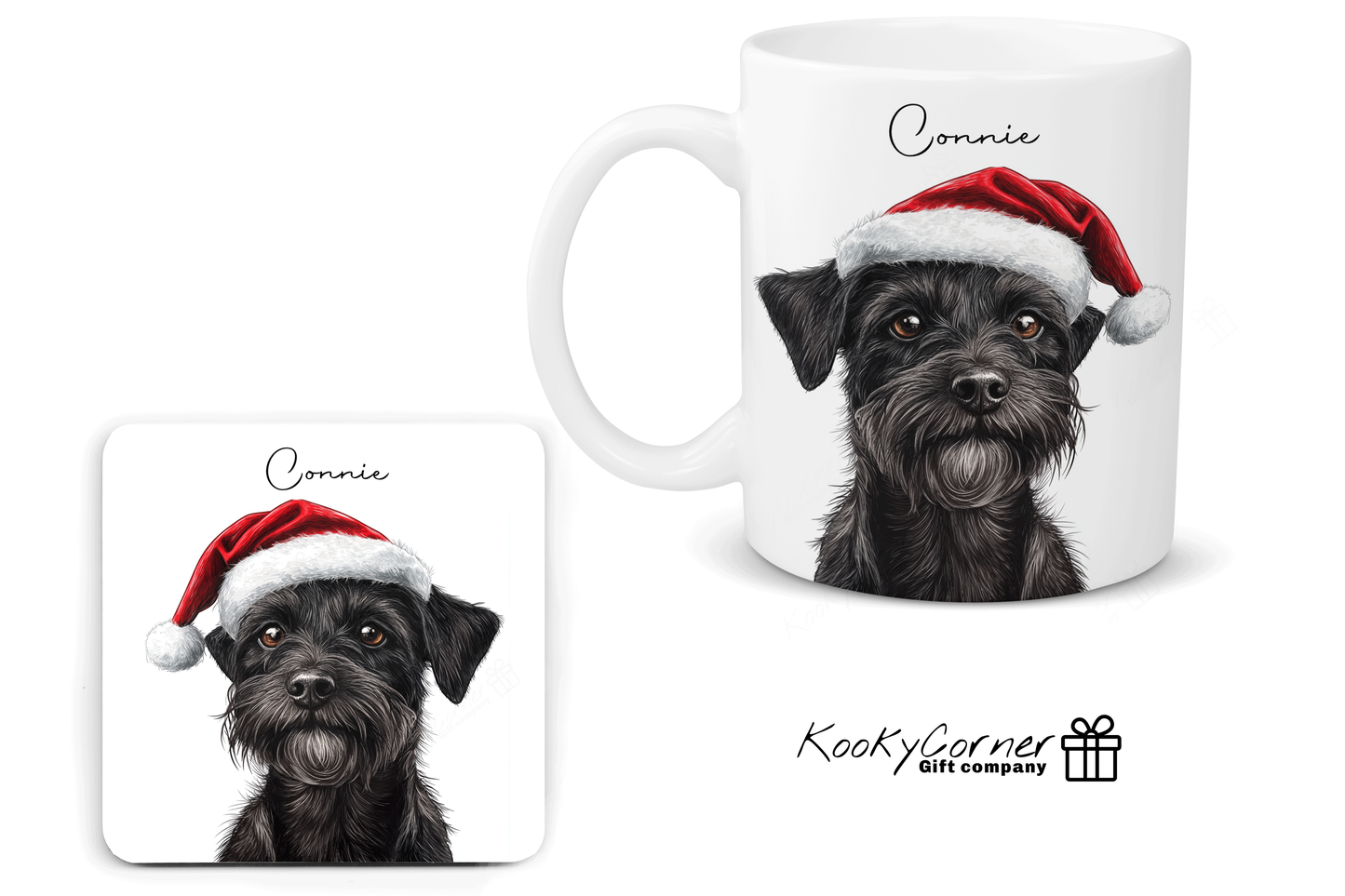 Christmas Patterdale Terrier Mug