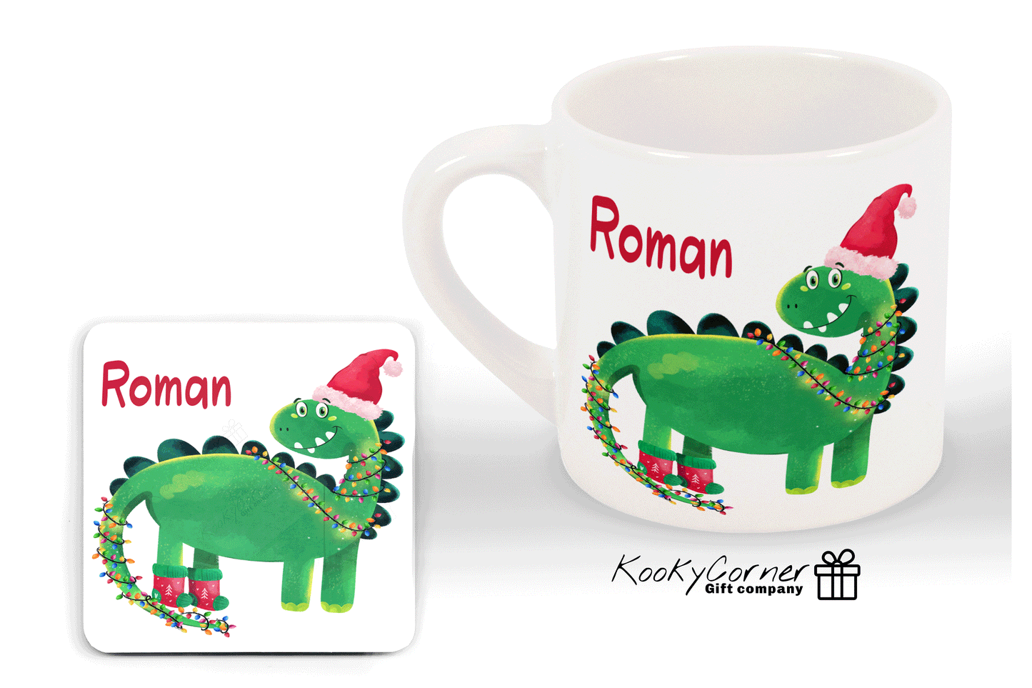 Christmas Dinosaur Children's Mug