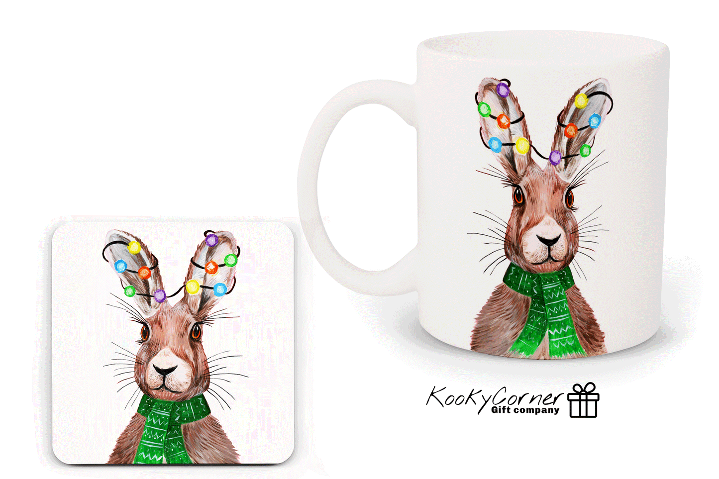 Christmas Hare Mug