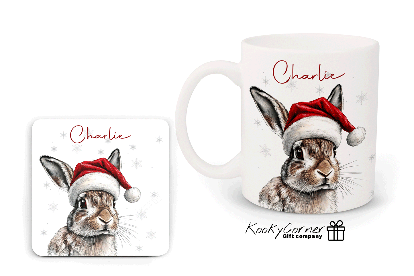 Christmas Rabbit Mug