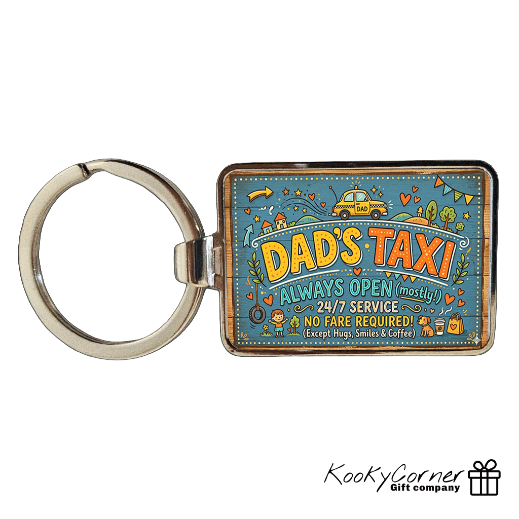Dad's Taxi Keyring