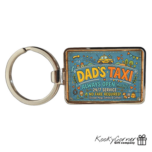 Dad's Taxi Keyring