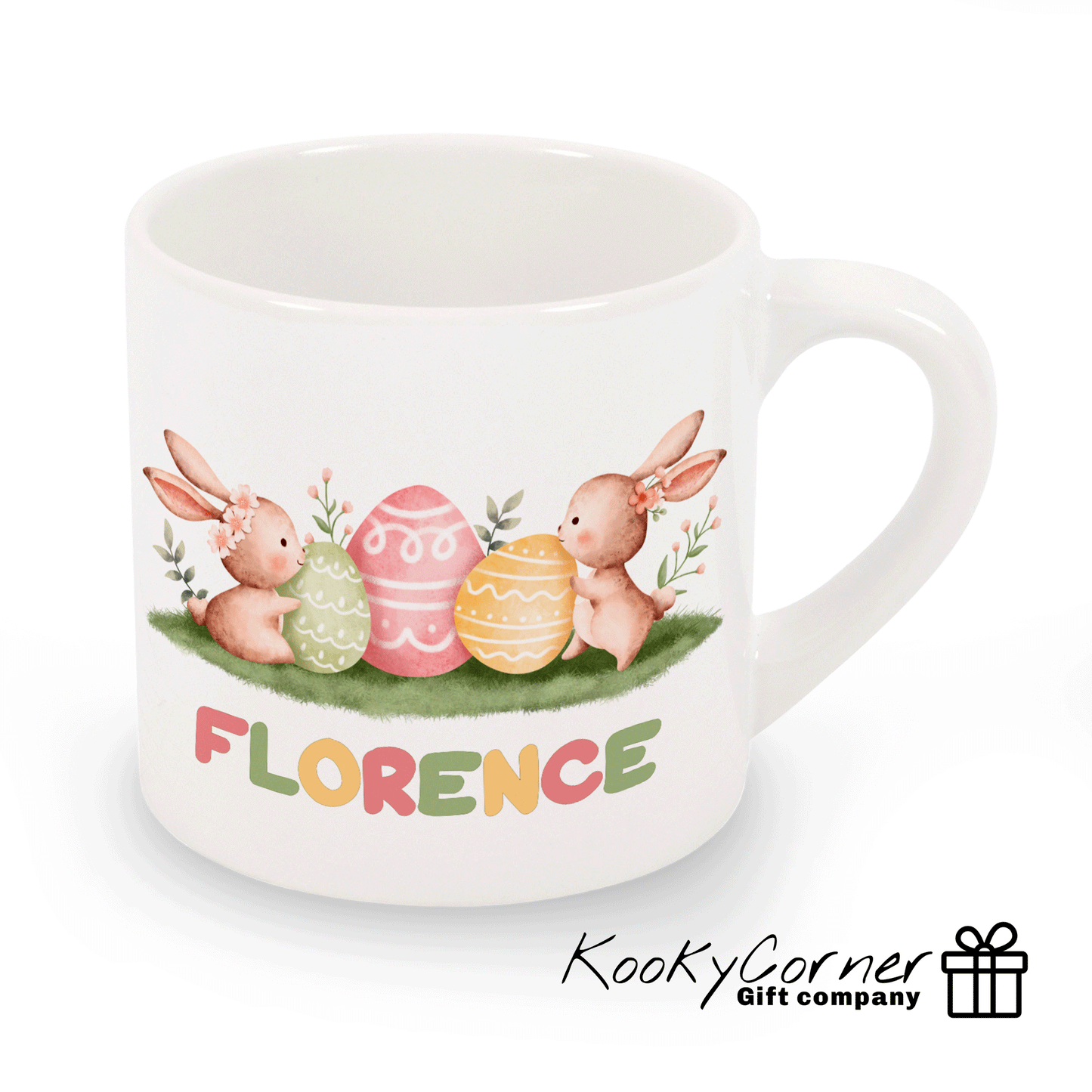 Easter Bunny With Eggs Children's Mug