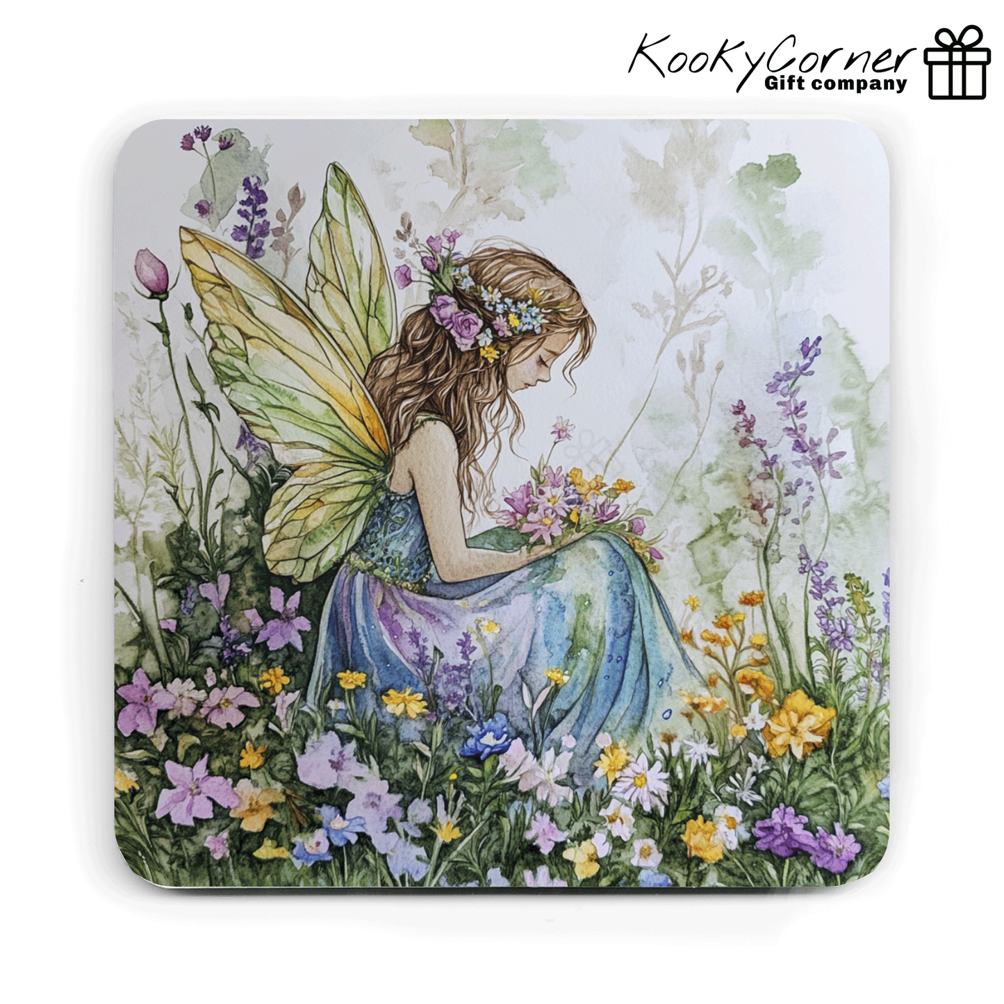 Enchanting Fairy Hardwood Coaster Set