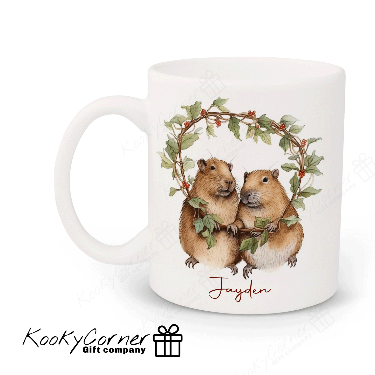 Festive Capybaras Mug