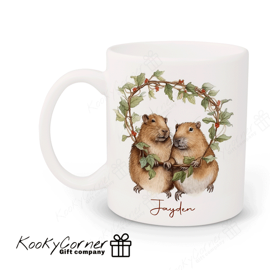 Festive Capybaras Mug