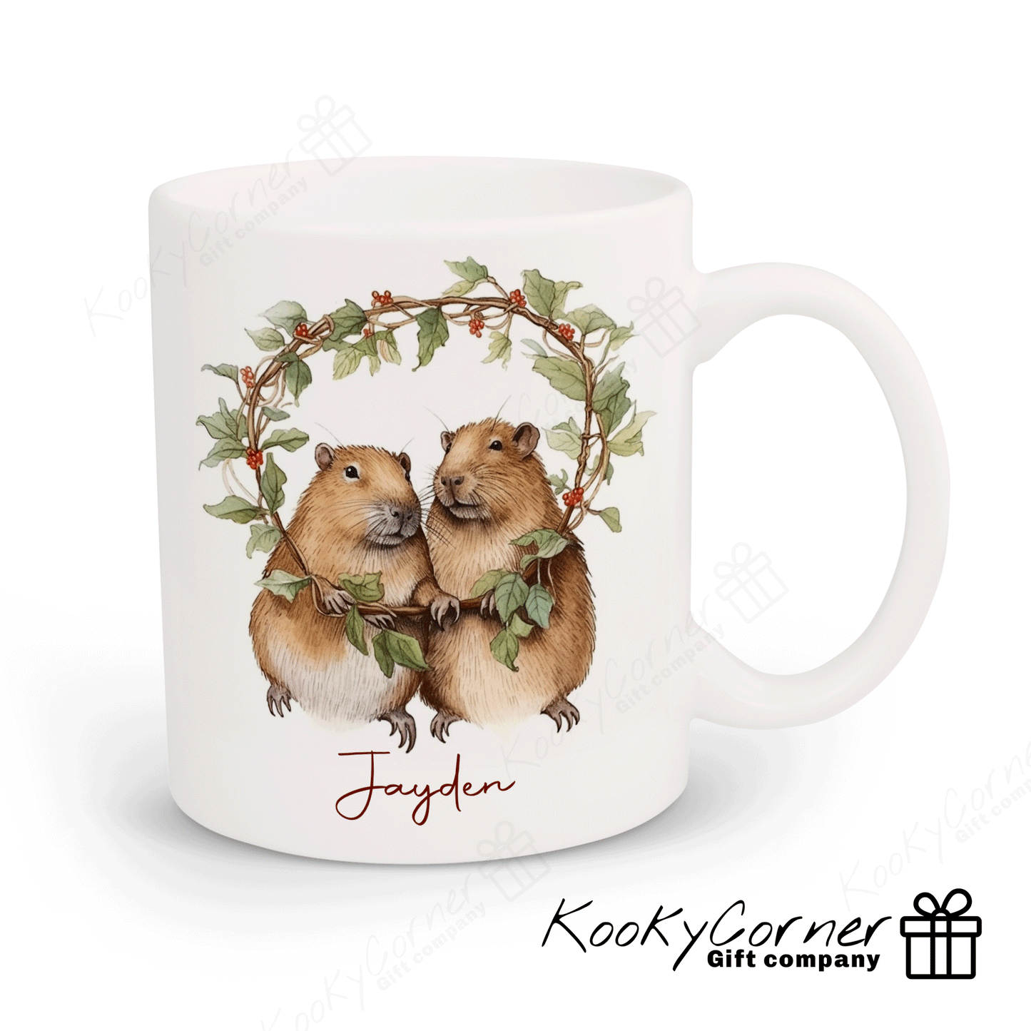 Festive Capybaras Mug