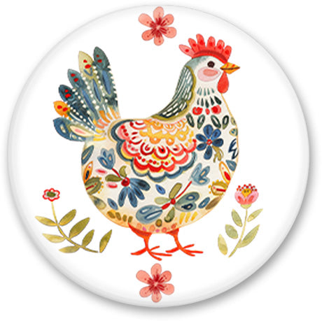 Folklore Chicken Memo Board Magnets