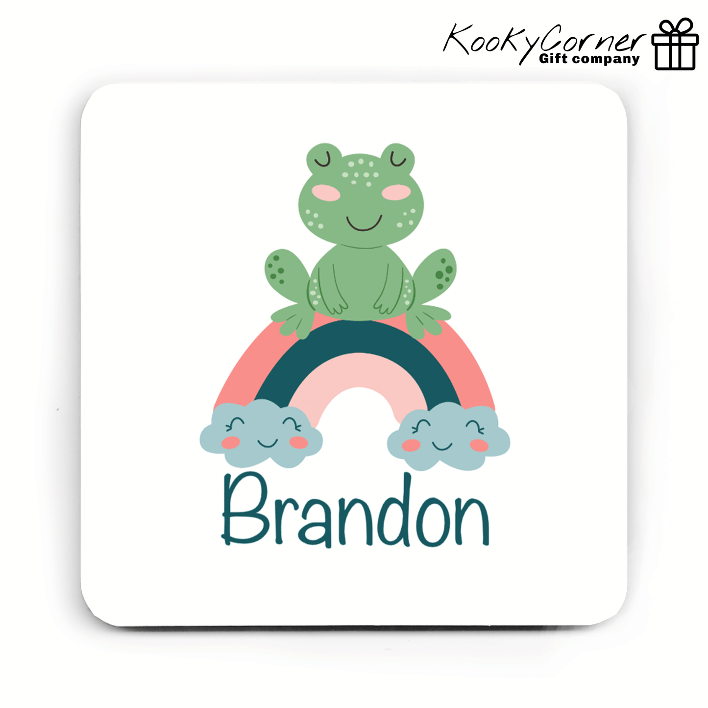 Frog On Rainbow Children's Mug