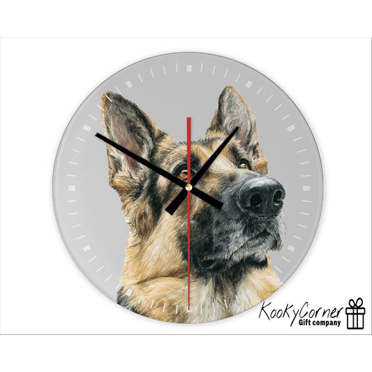German Shepherd Wall Clock (20cm)