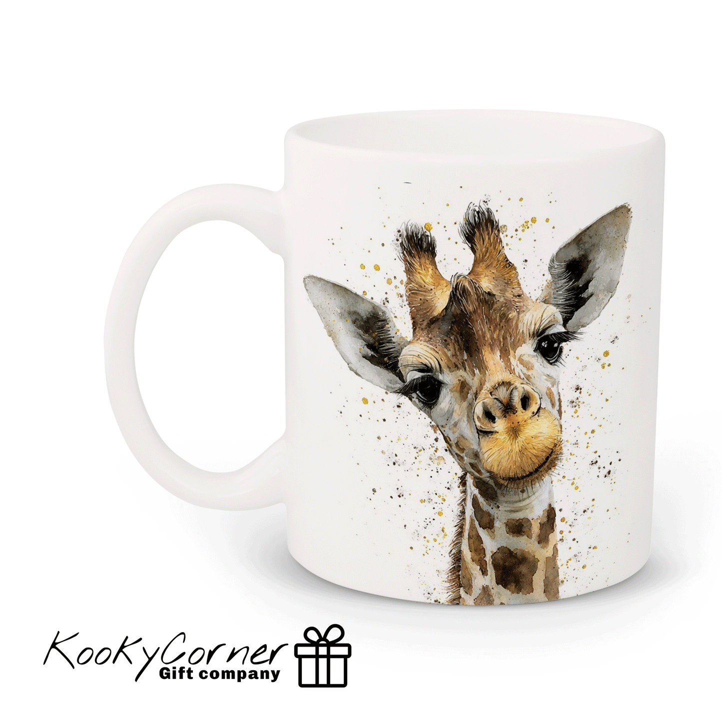 Giraffe Watercolour Splash Mug
