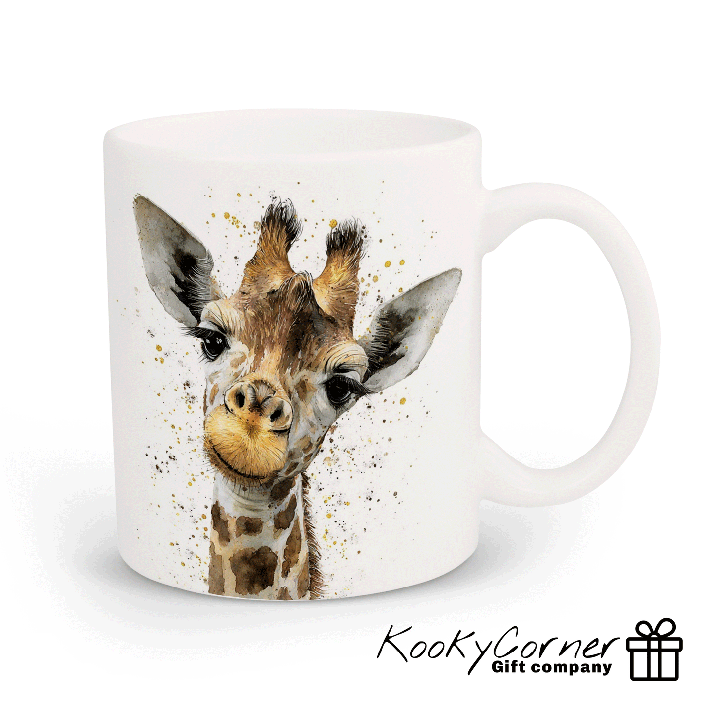 Giraffe Watercolour Splash Mug