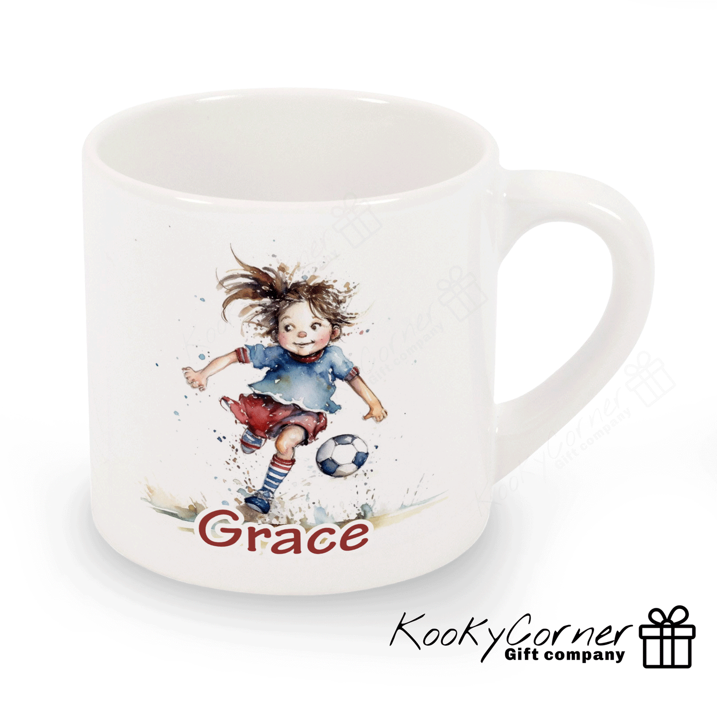 Girl Footballer Children's Mug