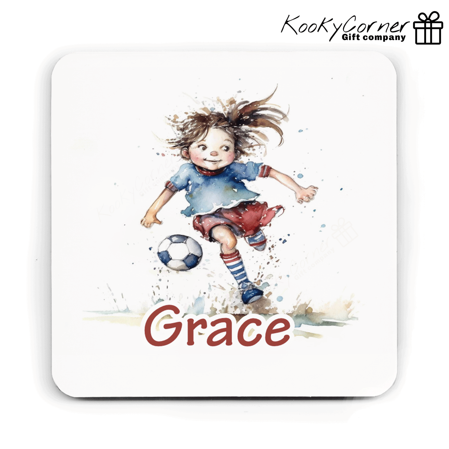 Girl Footballer Children's Mug