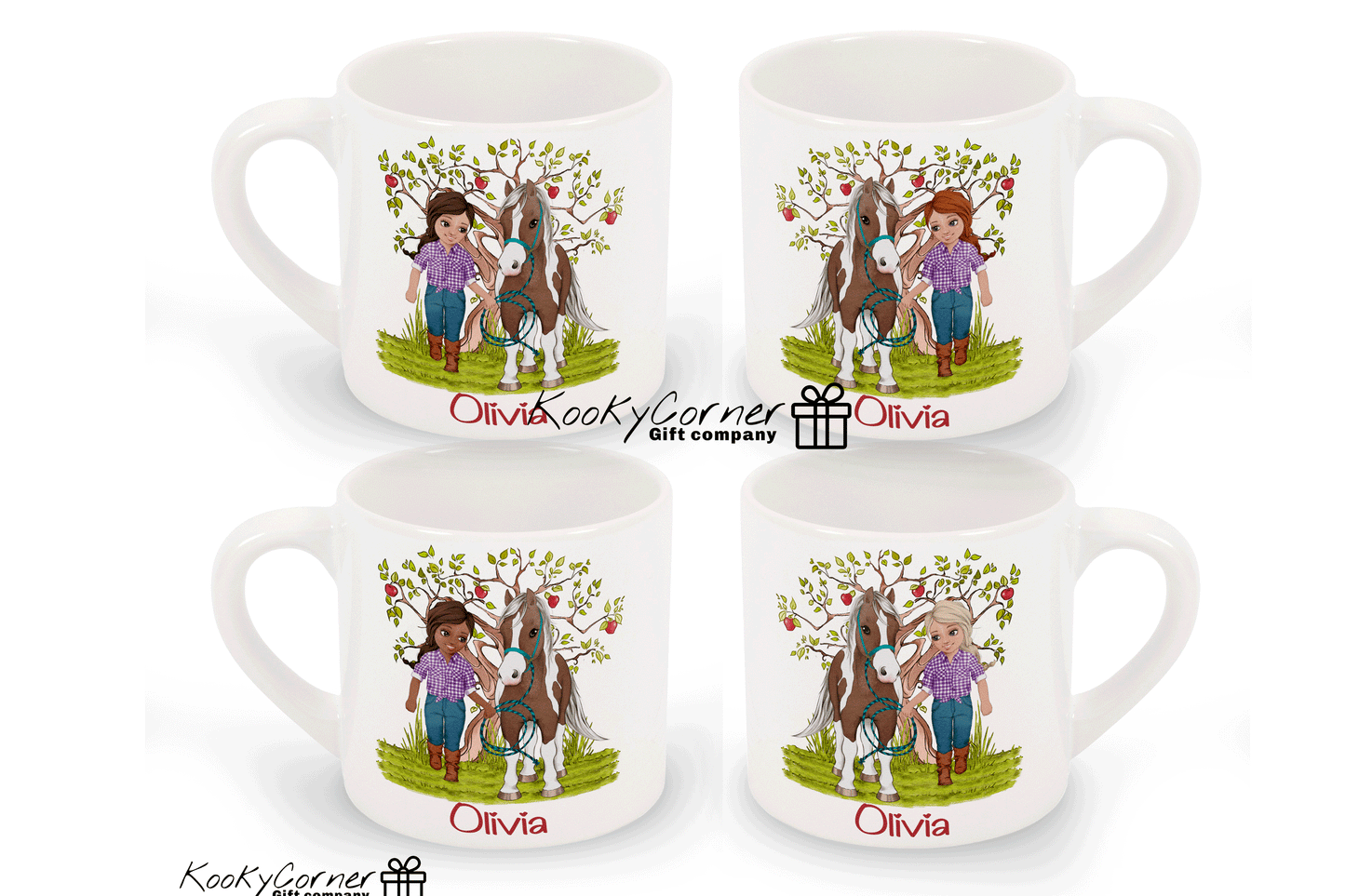 Girl & Horse Children's Mug