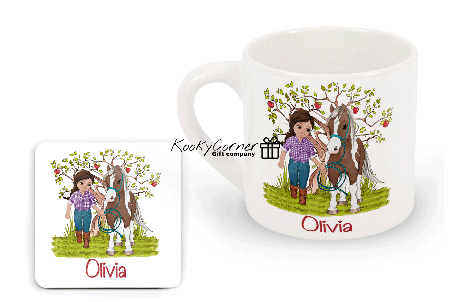 Girl & Horse Children's Mug