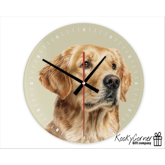 Golden Reriever Wall Clock (20cm)