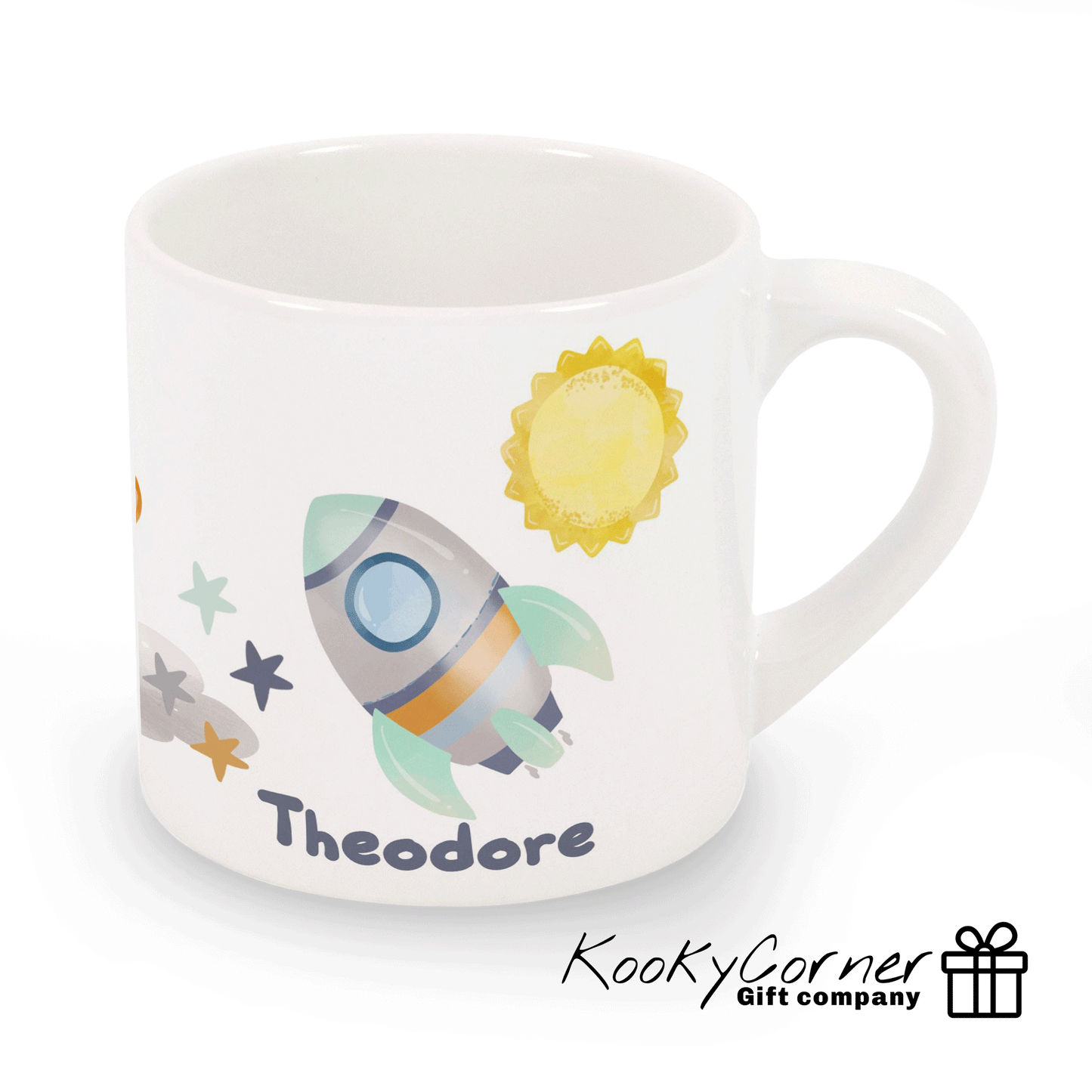 Green Outerspace Children's Mug