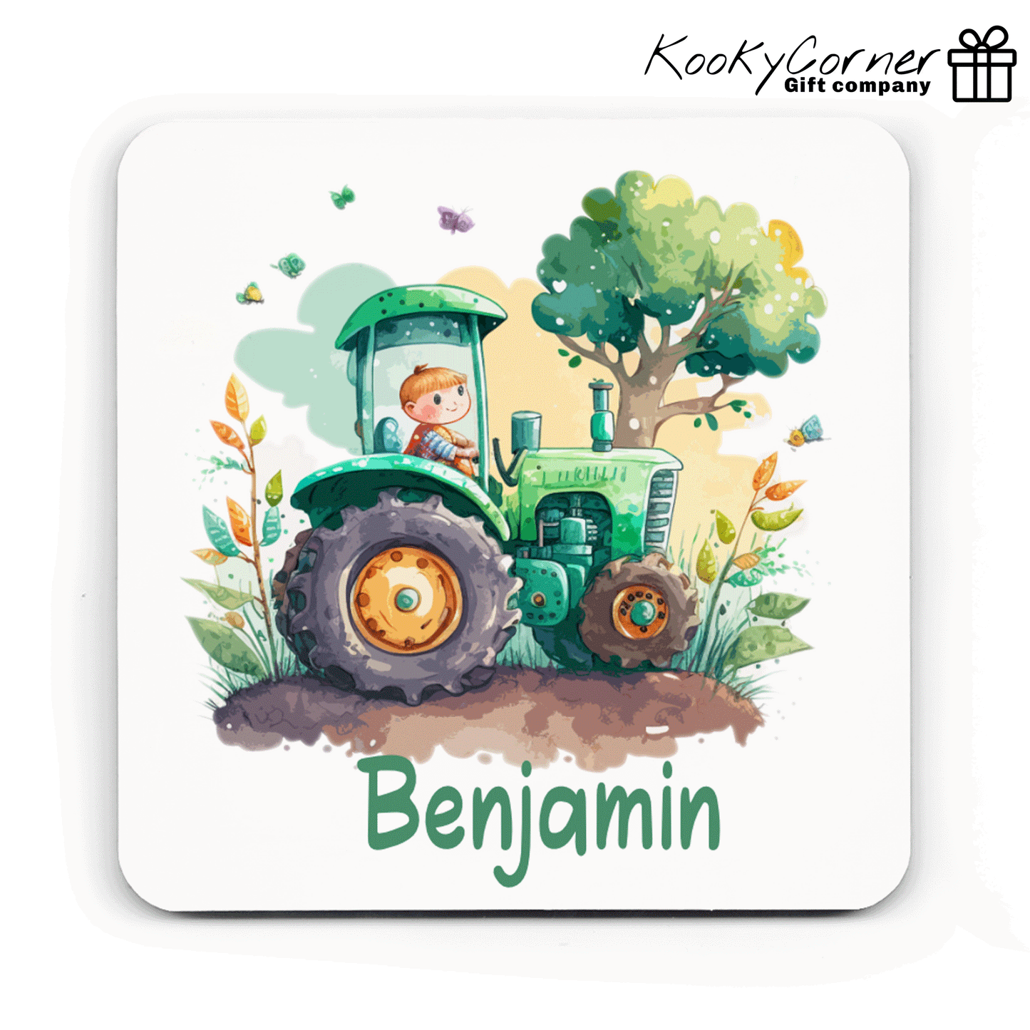 Green Tractor Children's Mug