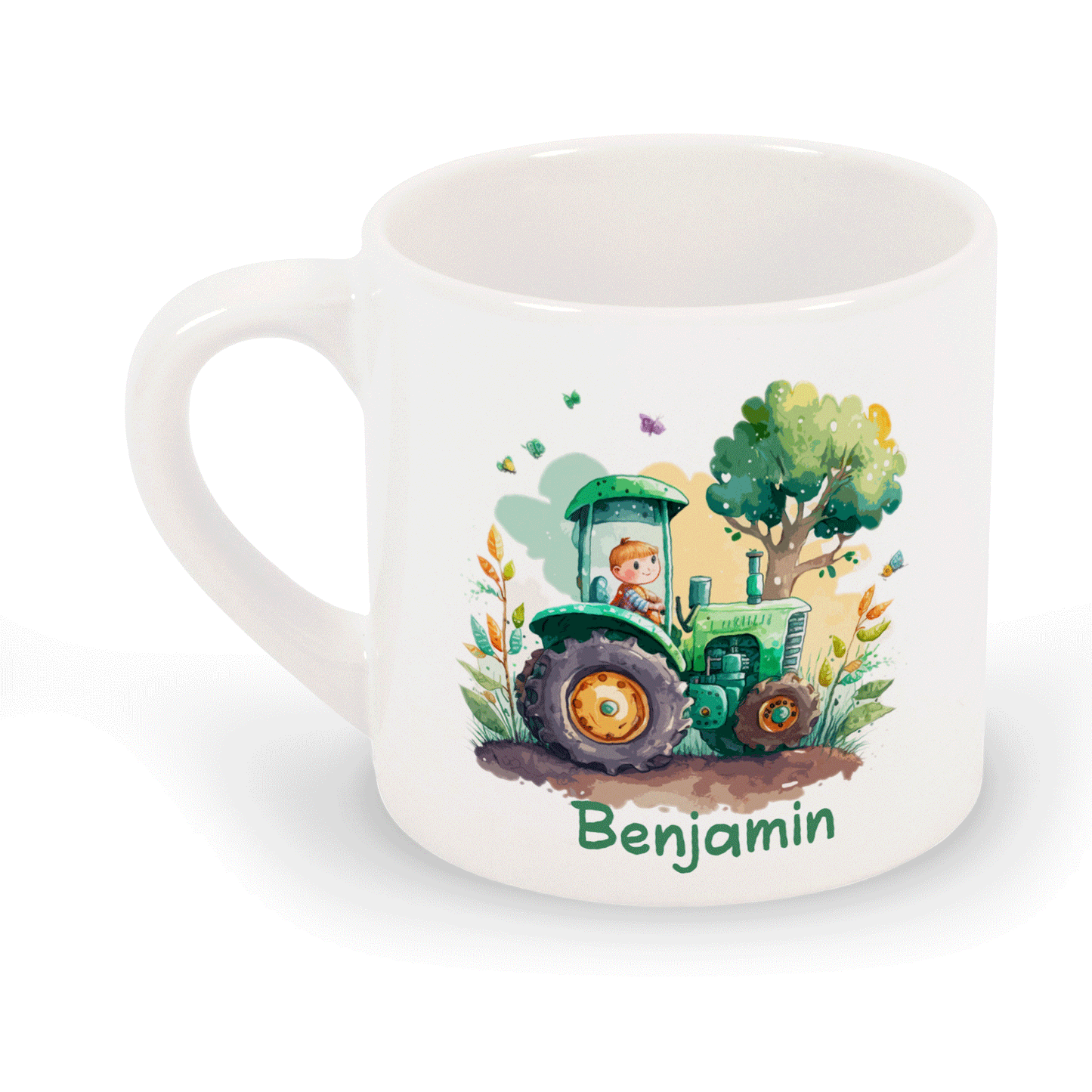 Green Tractor Children's Mug