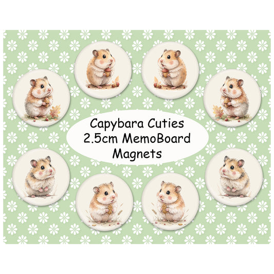 Hamster Cuties Memo Board Magnets