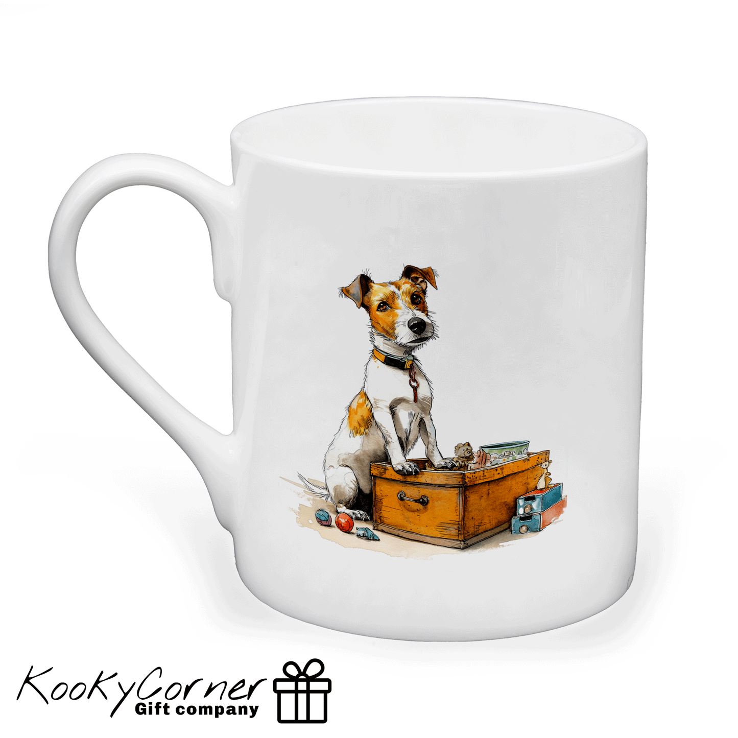 Jack Russell China Mug Set