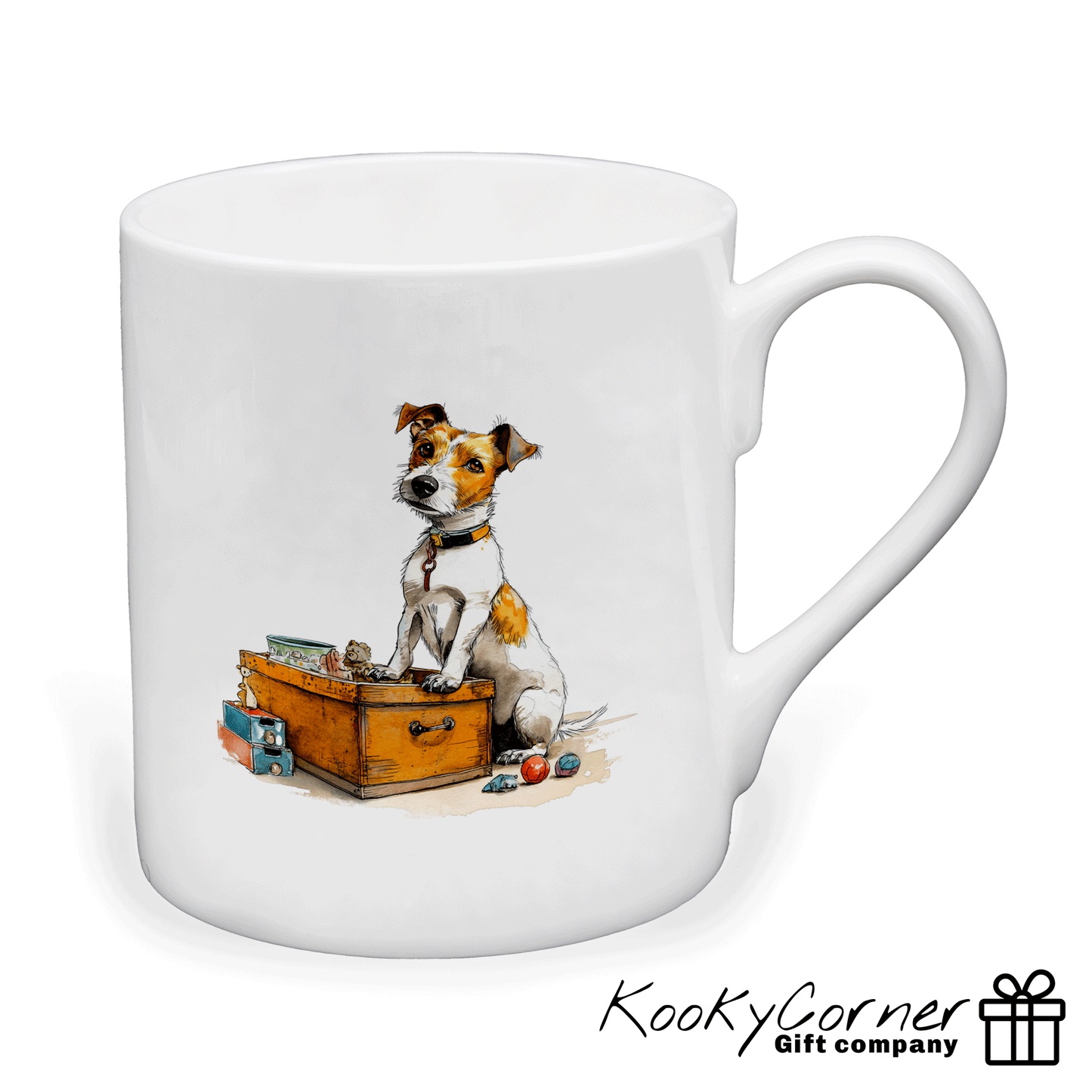 Jack Russell China Mug Set