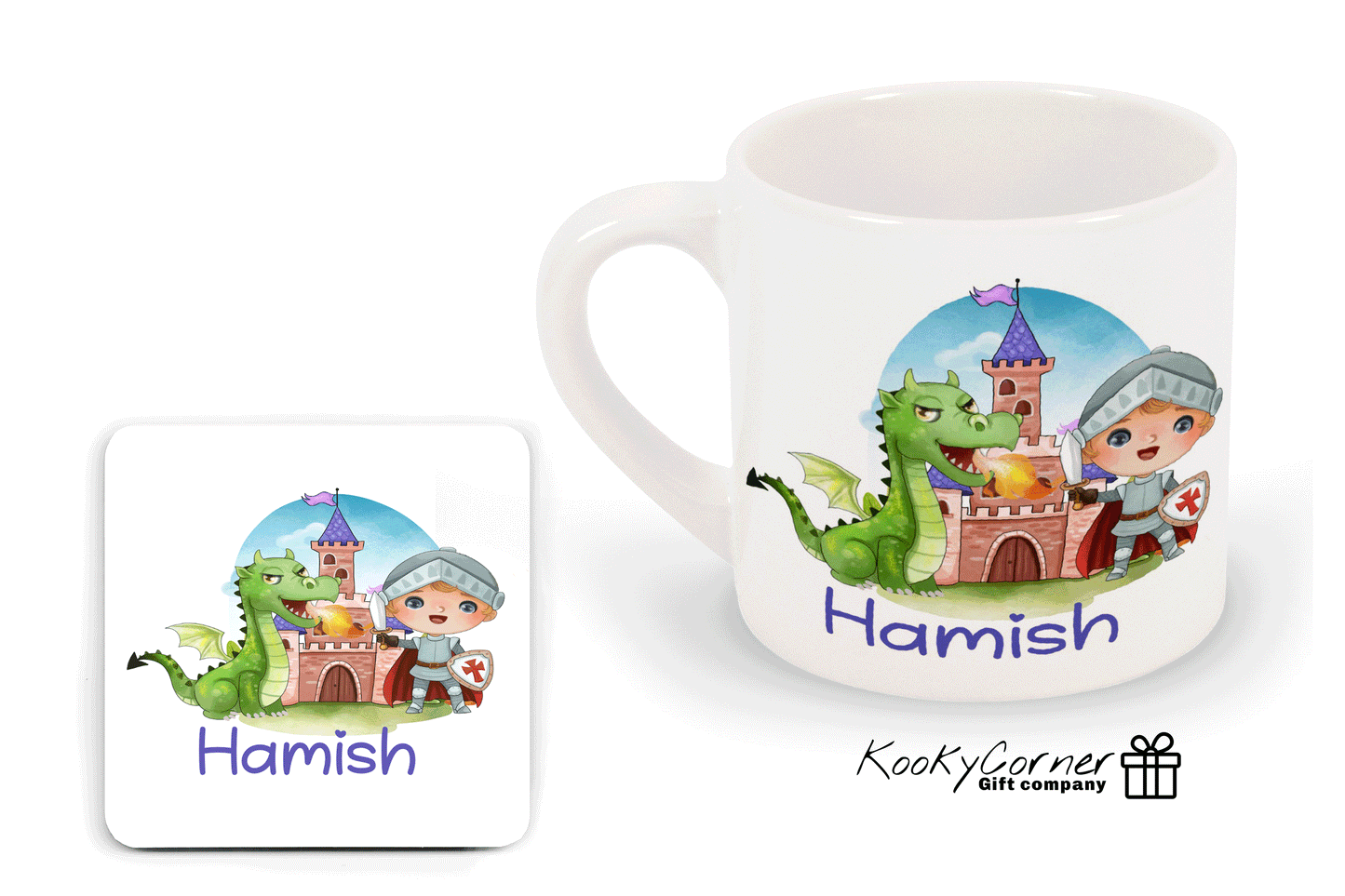 Knight and Dragon Children's Mug