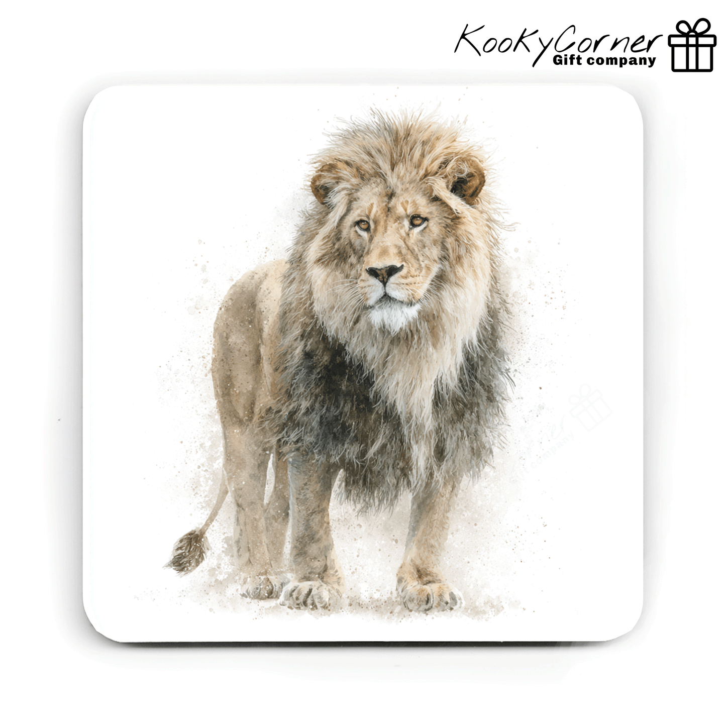 Lion Watercolour Splash Art Mug