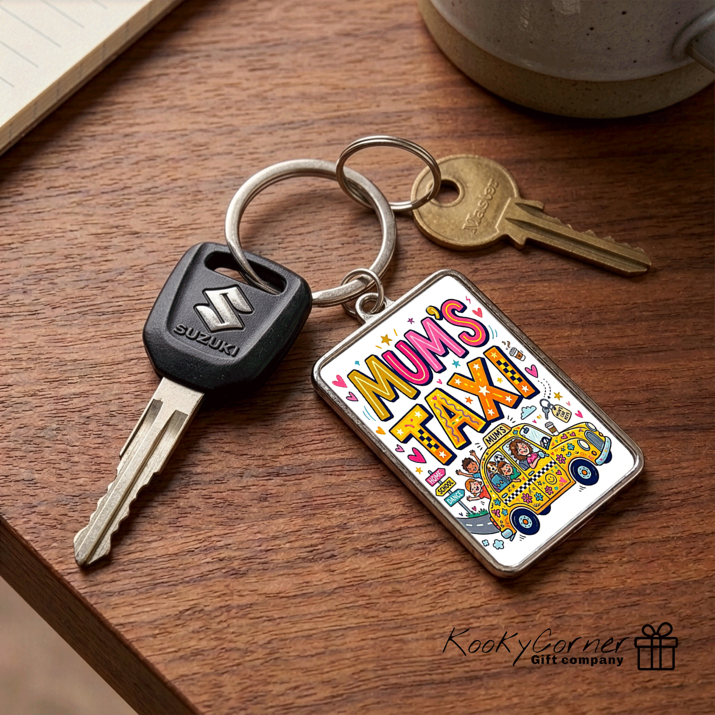 Mum's Taxi Keyring