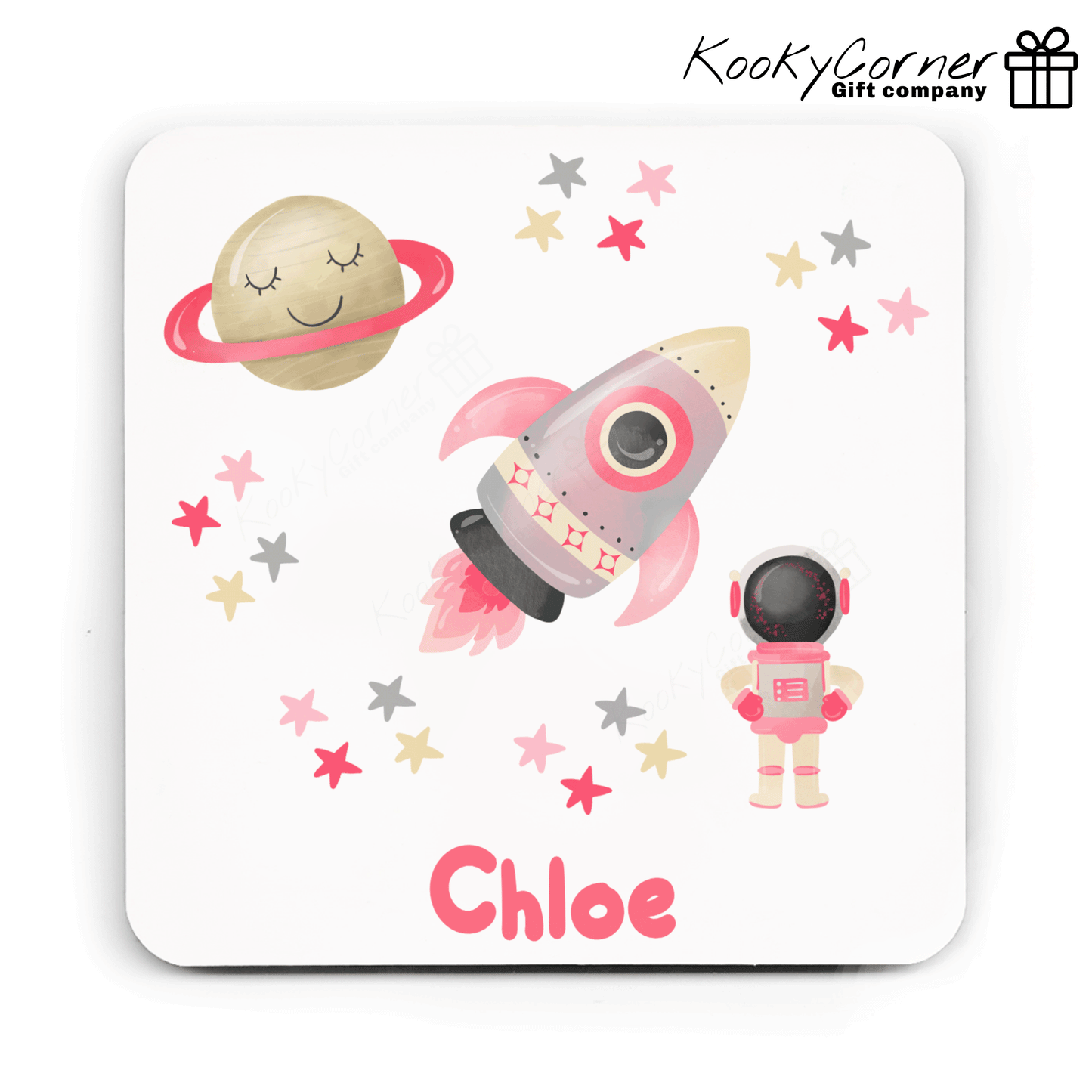 Outer Space Pink Children's Mug