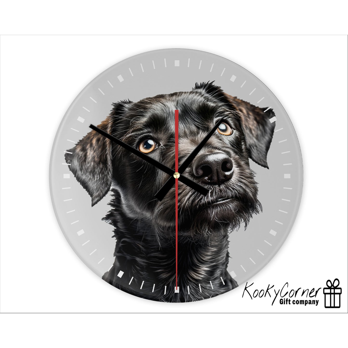 Patterdale Terrier Wall Clock (20cm)