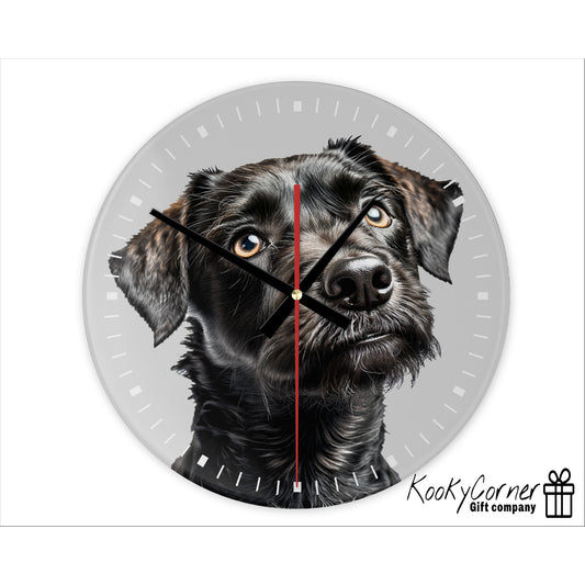 Patterdale Terrier Wall Clock (20cm)