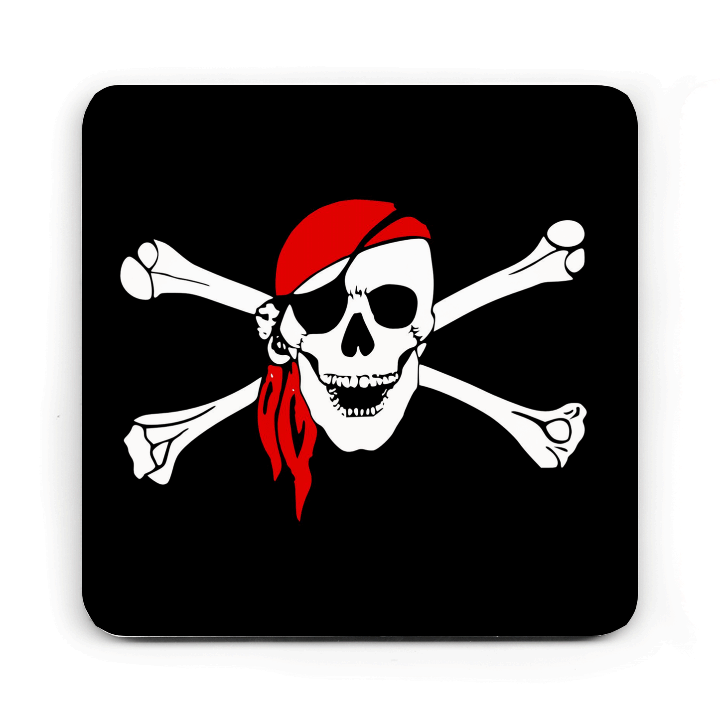 Pirate Hardwood Coaster Set