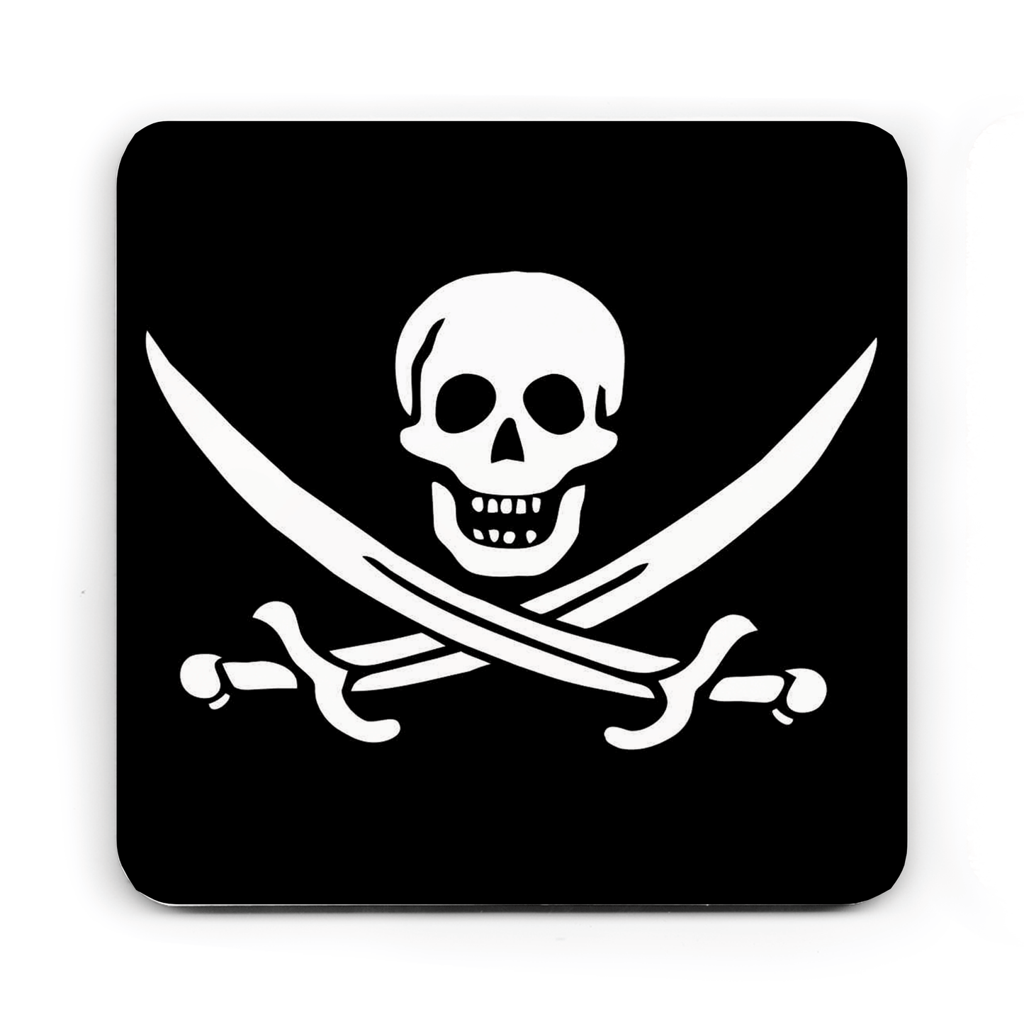 Pirate Hardwood Coaster Set