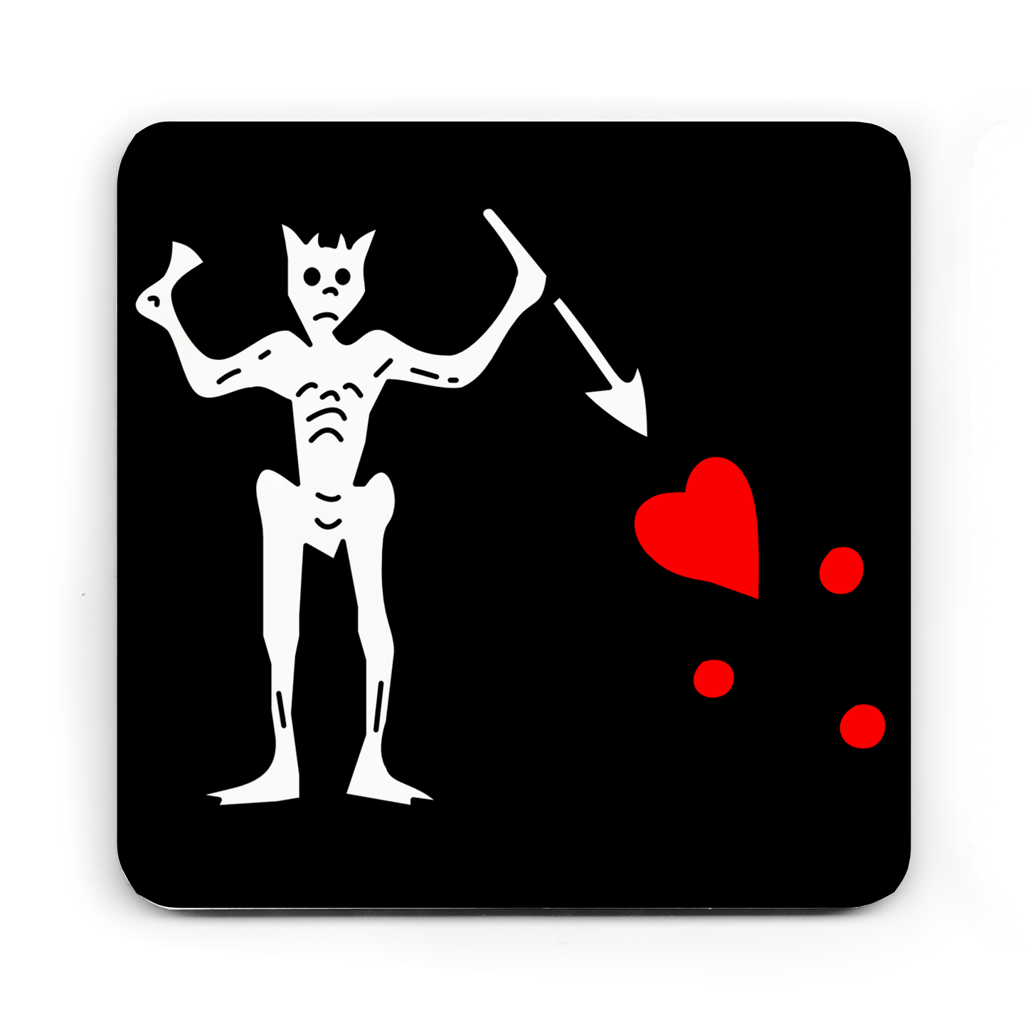 Pirate Hardwood Coaster Set