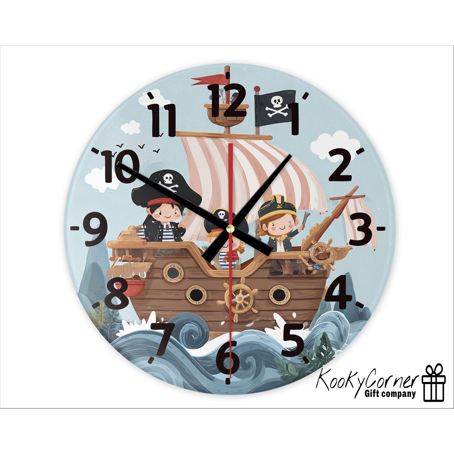 Pirate Wall Clock (20cm)